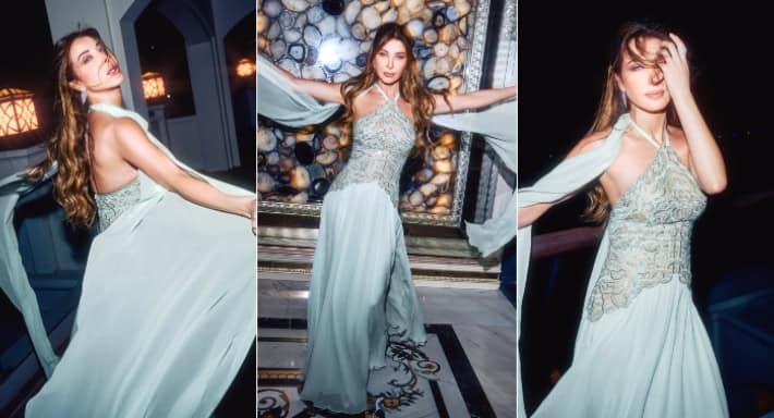 نانسي عجرم تظهر بفستان أنيق خلال حفلها في قبرص